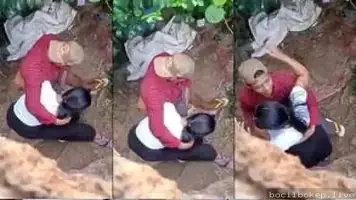 Ngintip pasangan muda ngewe di teras rumah